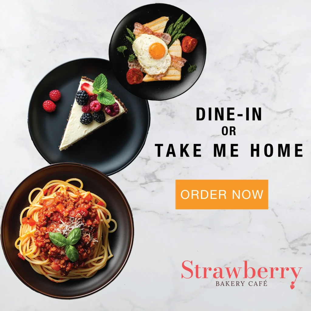 Strawberry Bakery Call To Action